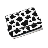 Alaza Black And White Cow Print Laptop Case Bag Sleeve Portable Crossbody Messenger Briefcase Convertible W/Strap Pocket For Macbook Air Pro Surface Dell Asus Hp Lenovo 14-15.4 Inch