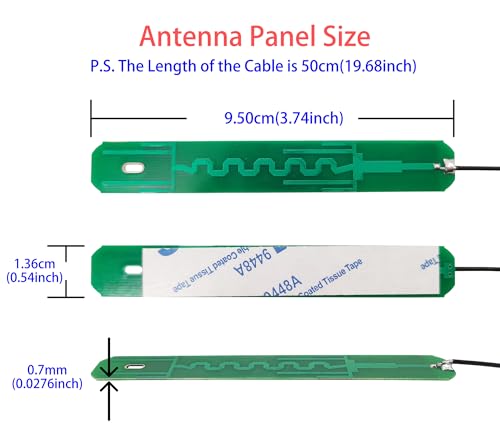 U.Fl Mhf1 Internal Antenna 2.4Ghz 5Ghz Laptop Wifi Antennas With 50Cm Cable For Mini Pcie Card 4 Pcs
