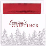 16-Count Silver Treeline Holiday Cards