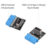 Usb 3.0 (Usb3.1 Gen 2) Internal Header (19-Pin) To Usb 3.1/3.2 Type-C (20-Pin)