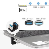 U-Shape Usb 3.1 Adapter 180 Degree Usb A Male To Female Coupler Connector 10Gb