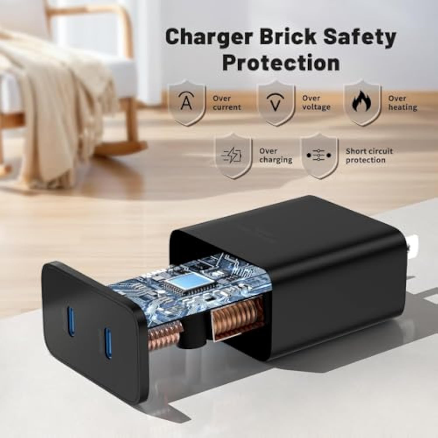 45W Super Fast Charging Block And Usb C To C Cable 10Ft, Long Type C Wall Charger And Android Phone Charger Cord For Samsung Galaxy S25 Ultra/S25/S24+/S24 Ultra/S23 Ultra/S22 Plus/S21/Note 20/Note10+