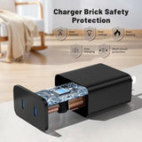 45W Super Fast Charging Block And Usb C To C Cable 10Ft, Long Type C Wall Charger And Android Phone Charger Cord For Samsung Galaxy S25 Ultra/S25/S24+/S24 Ultra/S23 Ultra/S22 Plus/S21/Note 20/Note10+