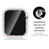 Bling Case for Apple Watch 41mm with Built-in Screen Protector for Women - Elegant Luxury Watch Accessory
