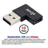 Usb C To Usb 3.0 Connector Flat 90 Degree Right Angled Data Adapter