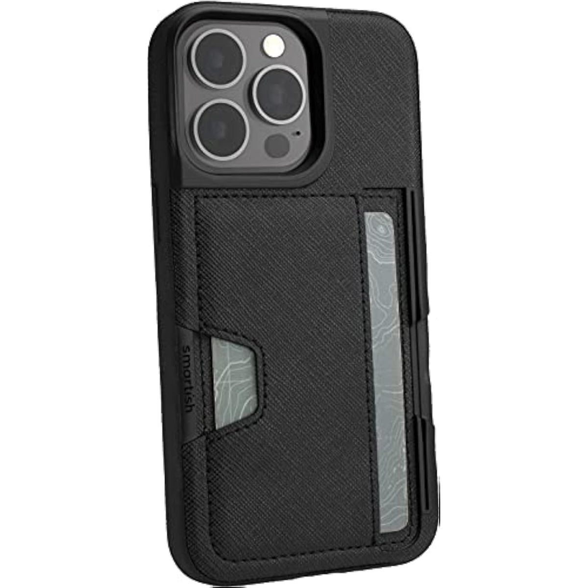 Iphone 13 Pro Wallet Case - Wallet Slayer Vol. 2 [Slim + Protective] Credit Card Holder With Kickstand - Black Tie Affair