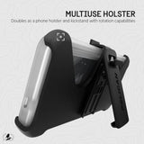 Voyager - Samsung Galaxy S24 Plus Case [6.7"] [18Ft Mil-Std Drop Protection] [Wireless Charging] Phone Case For Samsung Galaxy S24 Plus W/Belt Clip Holster Phone Stand - Anti Yellowing - Clear