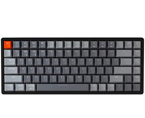 K2 Wireless Mechanical Keyboard, 75% Layout 84 Key Bluetooth/Usb-C Wired Compact Rgb Backlit Anti Ghosting/N-Key Rollover, Gateron G Pro Brown Switch Aluminum Frame For Mac Windows, Version 2