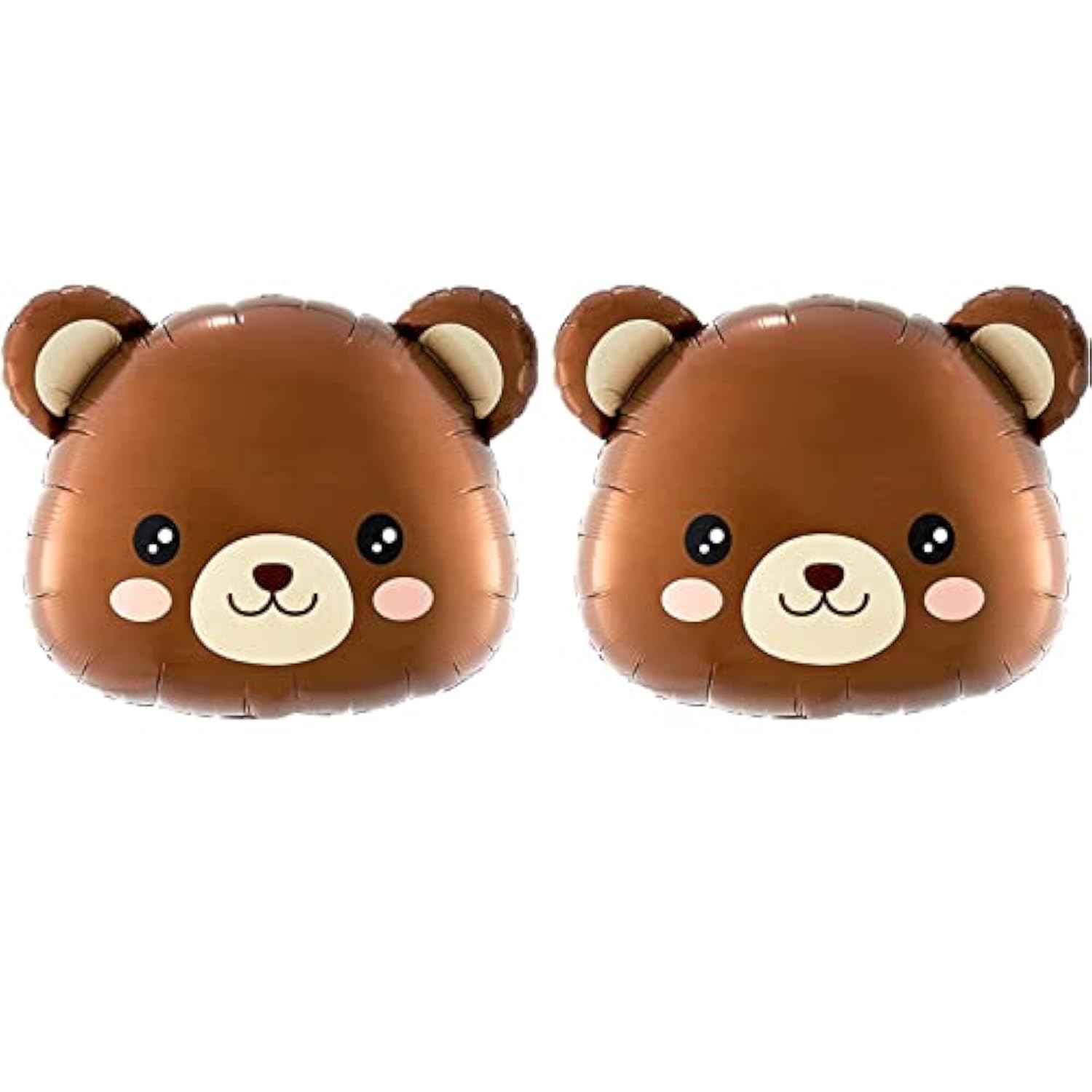 24" Bear Balloons - Teddy Bear Foil Animal Balloons For Baby Shower Decor - We Can Bearly Waits Theme