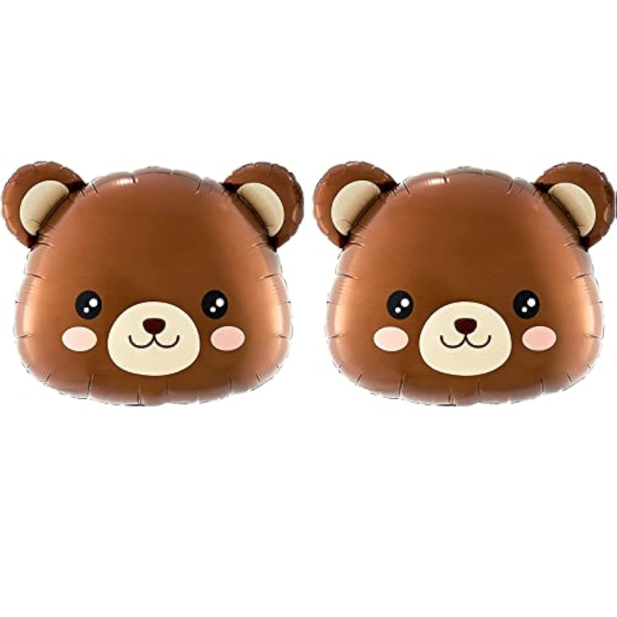 24" Bear Balloons - Teddy Bear Foil Animal Balloons For Baby Shower Decor - We Can Bearly Waits Theme