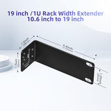 Rack Ear Kit For Tp-Link 19-Inch Rackmount Switches 1U Rack Width Extender 10.6 Inch To 19 Inch