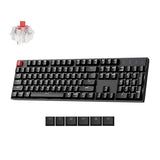K10 Version 2 Full Size 104 Keys Bluetooth Wireless Mechanical Gaming Keyboard For Mac Windows Super Red Switch White Led Backlight/Usb C Wired Computer Keyboard