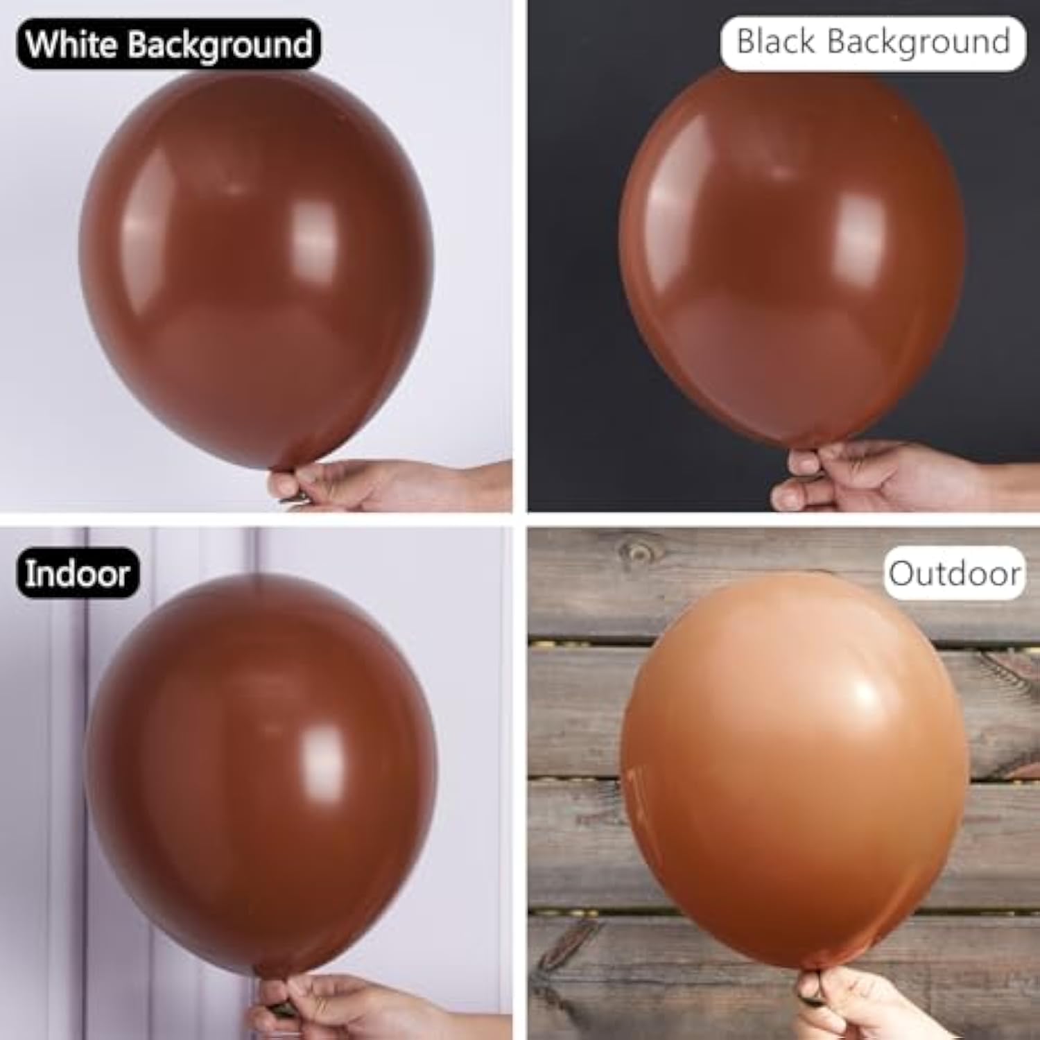 127 Pcs Brown Boho Balloon Arch Kit Coffee/Dark Brown Sizes 5-36" for Baby Shower/Wedding