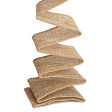 Burlap Wired Ribbon,2-1/2 Inch X 10 Yard,Natural,Solid Wired Edge Ribb