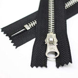 5Pcs 6 Inch Silver Metal Zippers Bulk #5 Close End Metal Zippers For S