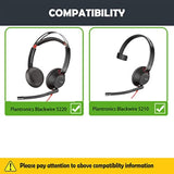 Earpads Replacement Cushion Compatible With Plantronics Blackwire 5220,Blackwire 5210, Blackwire 7225 Headphones Premium Ear Pads With Softer Protein Leather/Memory Foam