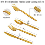 200PCS White Gold Birthday Party Spplies Disposable Tableware Set for 25 Guests