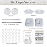 Balloon Arch Stand Kit 2 Pieces 7ft Adjustable Metal for Wedding Birthday Baby Shower