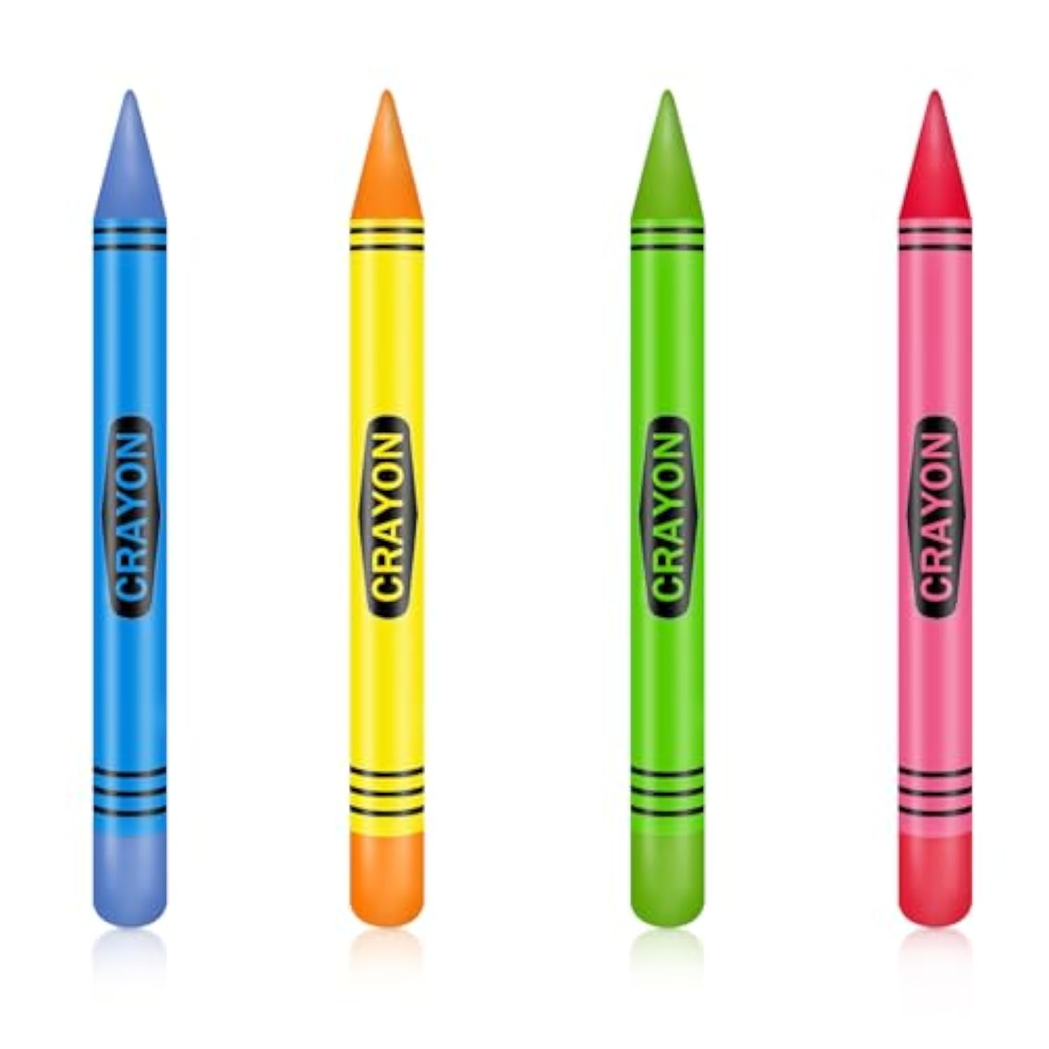 Giant Inflatable Crayons Balloon - Back To School Balloons Decorations - Party Supplies And Gifts - (4Crayons)