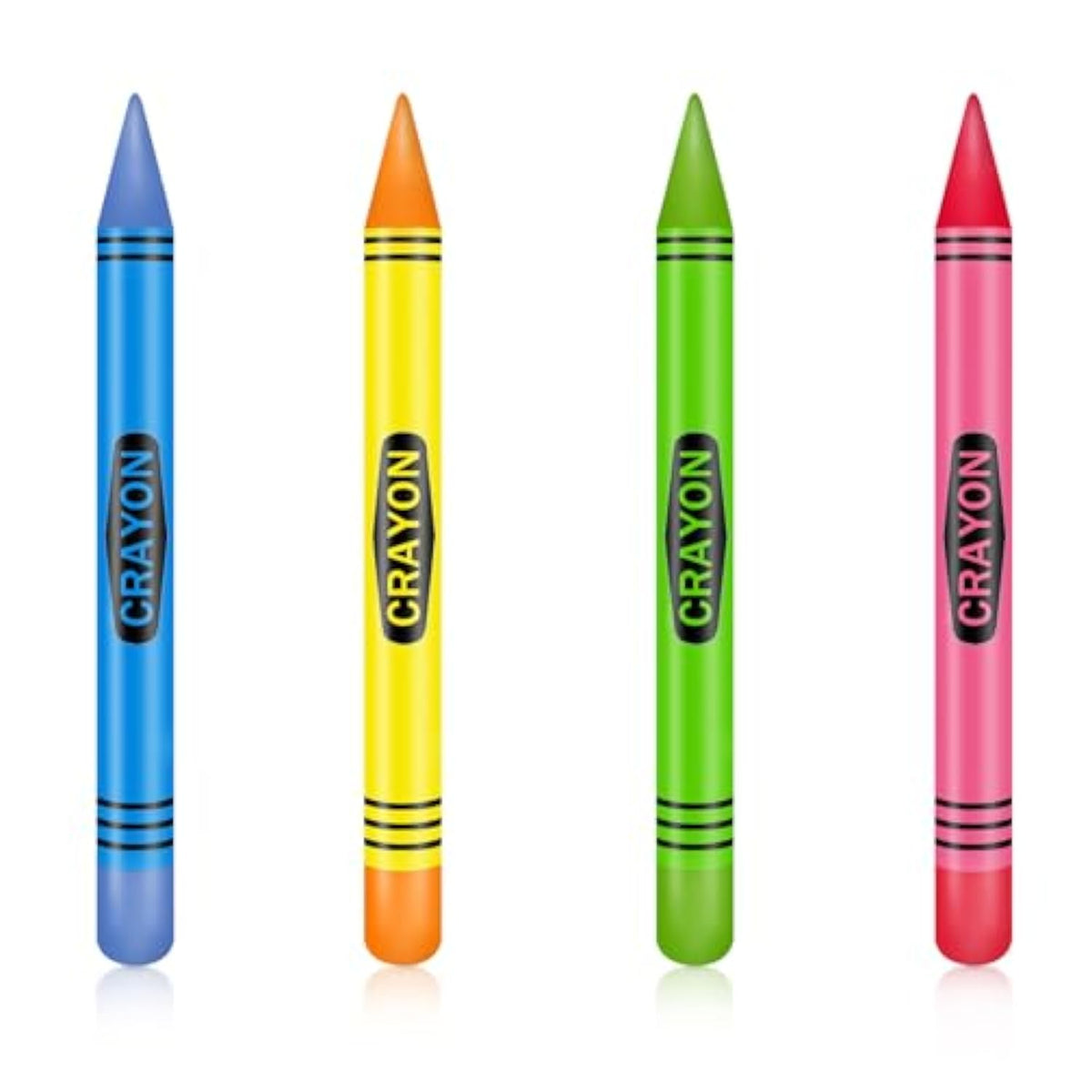 Giant Inflatable Crayons Balloon - Back To School Balloons Decorations - Party Supplies And Gifts - (4Crayons)