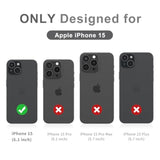 For Iphone 15 Case, Cute [Don'T Touch My Phone] Shockproof Dual Layer Slim Protective Silicone Plastic Cover For Kids Boys Men Phone Case (Iphone 15 6.1-Inch)