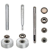 120Sets Leather Snaps And Fasteners Kit, 12.5Mm Black Snap Fasteners K