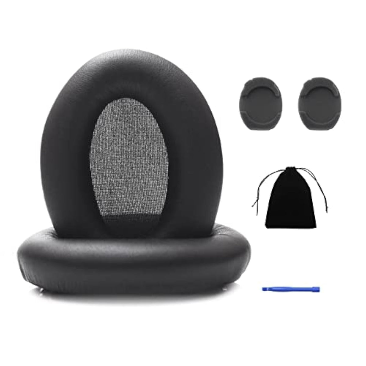 Wh-1000Xm3 Earpads, Wh1000Xm3 Ear Pads/Ear Cushion/Ear Cover Replacement Compatible With Sony Wh-1000Xm3 Headphone, With Softer Protein Leather, Noise Isolation Memory Foam