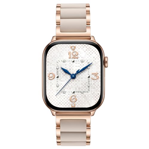 2-in-1 Office & Gym Band for  Watch Women Stainless Steel + Soft Silicone Hybrid, Hypoallergenic & No Skin Irritation, All-Day Comfort Fits