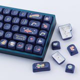Pbt Keycaps 148 Keys Custom Little Prince Keycap Set Cute Moa Profile Keycaps Dye-Sublimation For Cherry Gateron Mx Swithes 60% Mechanical Keyboards