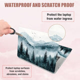 Misty Forest Laptop Skin Sticker Decals Fits 12" 13" 13.3" 14" 15 Inch Laptop Universal Removable Vinyl Notebook Landscape Painting Art Protector Netbook Pc Cover Decal