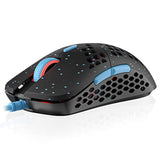 Mira M Ultra Lightweight Rgb Gaming Mouse | Honeycomb Shell | 63 Grams | Max 12000 Cpi | Usb Wired | 6 Programmable Buttons | On-Board Memory | Anti Slip Grips | Mira-M Blue Phantom