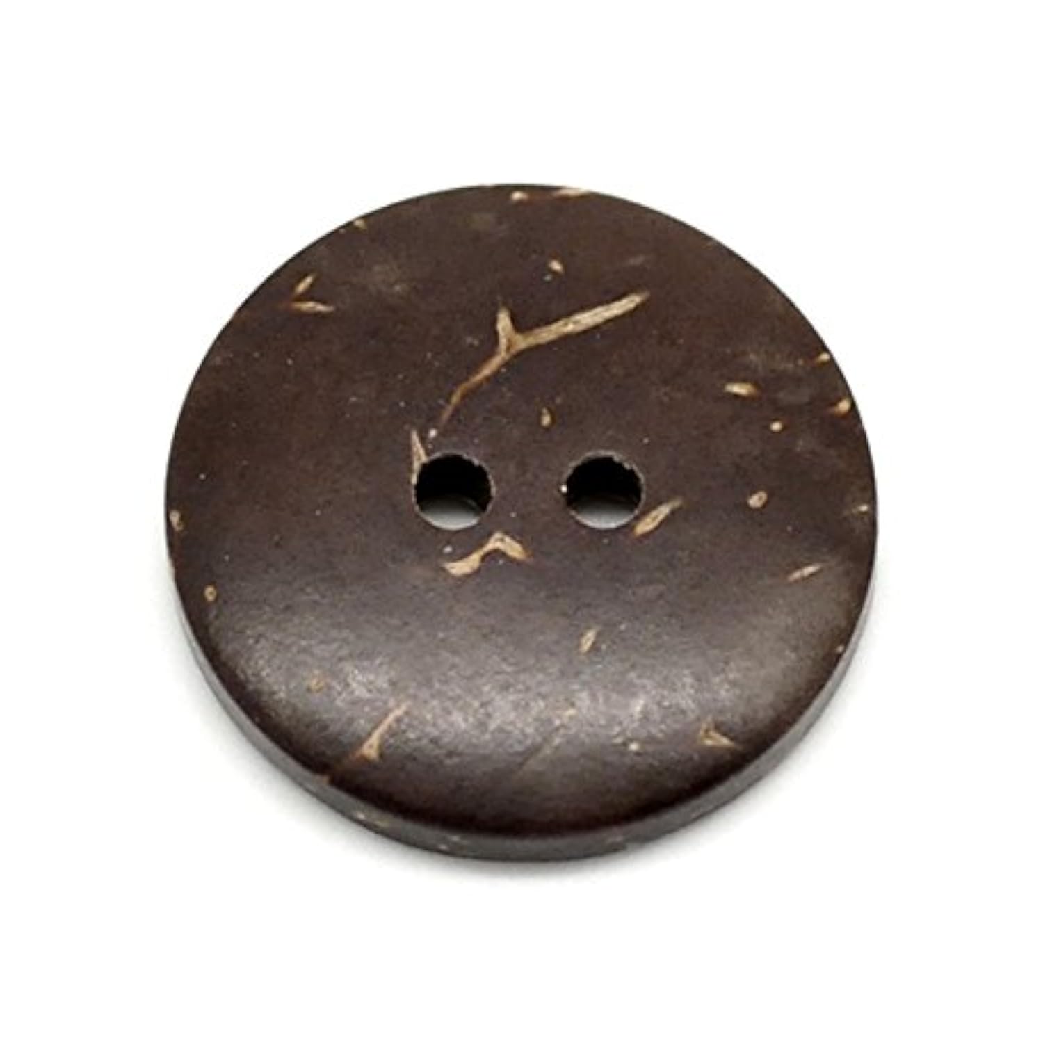 100 Pieces Natural Coconut Shell Two-Holes Buttons Sewing Accessories