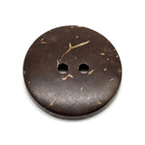 100 Pieces Natural Coconut Shell Two-Holes Buttons Sewing Accessories