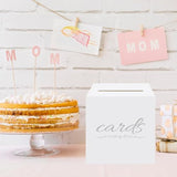 White And Silver Wedding Card Box For Graduation Party Birthday Baby And Bridal Shower Funeral Anniversaries Decorations Cardboard Gift Card Holder Diaper Raffle Ticket Voting Box With Slot