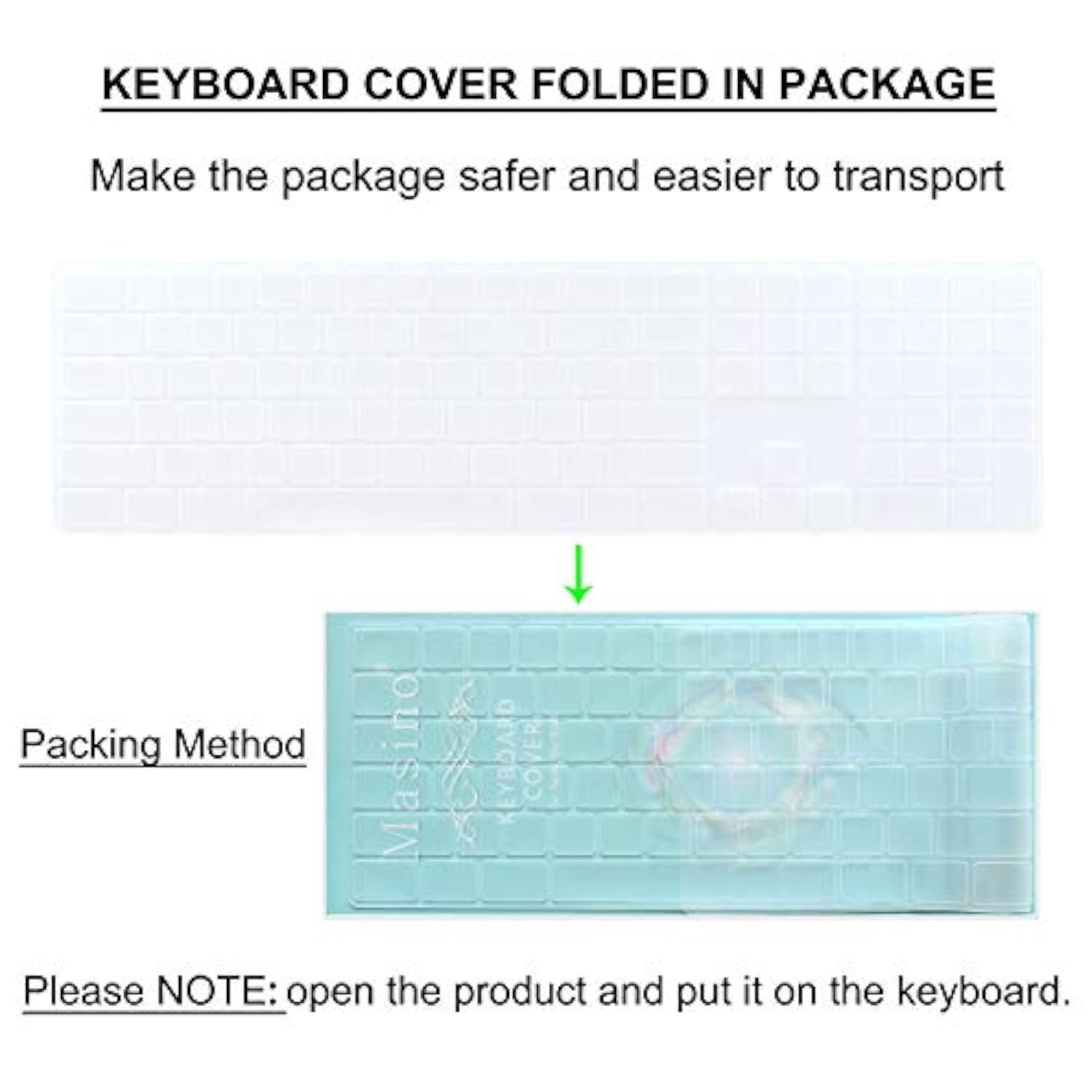 Silicone Keyboard Cover for Apple Magic Keyboard with Numeric Keypad MQ052LL/A