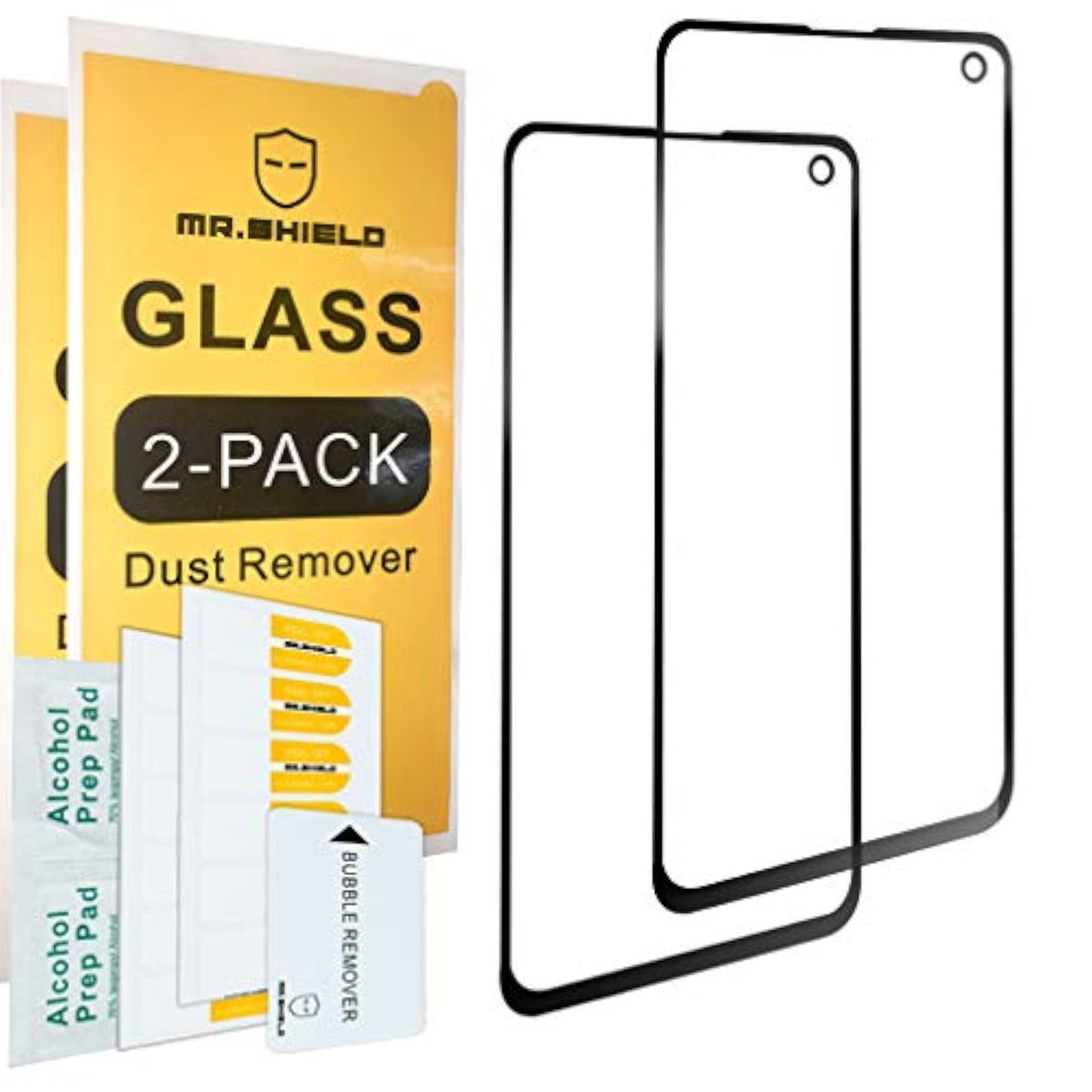 [2-Pack] Designed For Samsung Galaxy S10E [Tempered Glass] [Full Screen Glue Cover] Screen Protector With Replacement