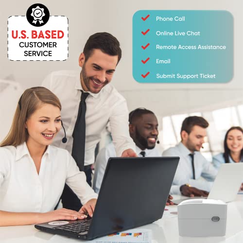 2054K-Bp Shipping Label Printer Support Bluetooth-Enabled Computer Device Over Wireless Or Usb Connection, Works W/Ios Android Windows Macos Chromeos For 4X6 Direct Thermal Label, Not Wifi