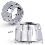 2.5Inch Projector Shrouds Silver Mask For 2.5 Inch Projector Lens Car Projector Lens Retrofit Accessories