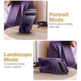 Full Body Case For Google Pixel 6A, [Built In Screen Protector And Kickstand] Heavy Duty Military Grade Protection Shockproof Protective Cover For Google Pixel 6A (Phantom Purple)