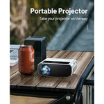 Mini Projector, 2024 Upgraded 1080P Full Hd Portable Projector, 15000L Outdoor Projector For Home Theater Movie Projector, Projector 4K Compatible With Hdmi, Vga, Usb, Tv Stick, Laptop