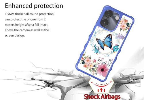 For Airvoice S67 5G / C67 /A67 Case [No Fit Av67L] Compatible For Foxxd Foxx Miro S67 5G / C67 /A67 Phone Case Cover [With Tempered Glass Screen Protector][Ring Support] Ygl-Lhd