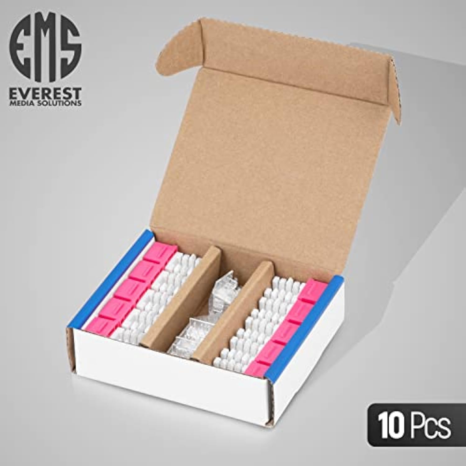 90° Angled Cat6/5E Keystone Jack In Pink - Slim Profile Rj45 Ethernet Connecto