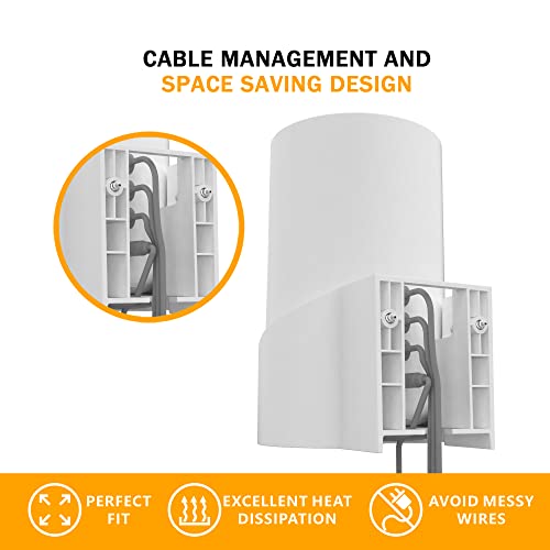 Wall Mount For Tp-Link Deco X68/Xe75/Axe5300 Mesh Wi-Fi 6 System, Space-Saving Wall Hanging Bracket Holder For Wi-Fi Booster, Cable Organizer Without Messy, Easy Installation (3Pack)