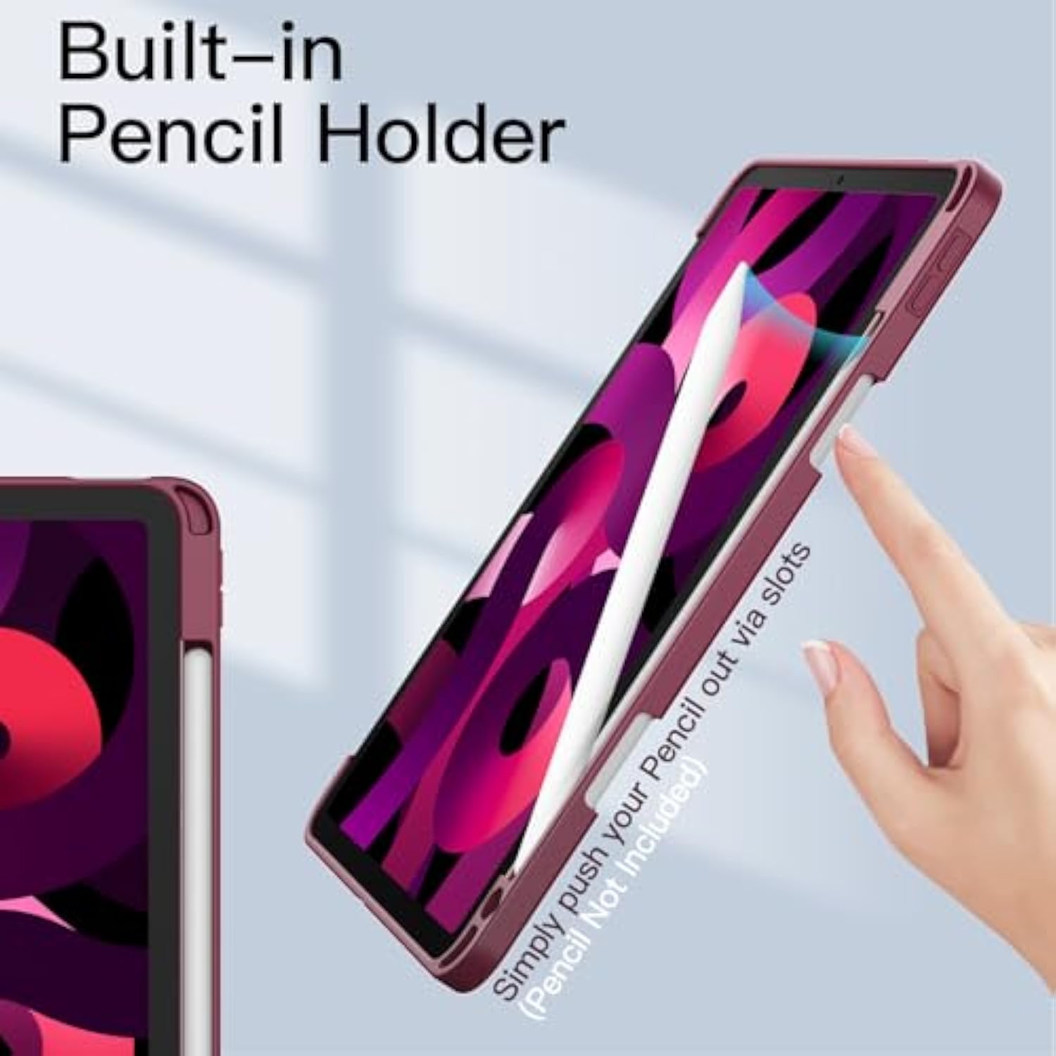 JETech Case for iPad Air 5/4 (2022/2020 5th/4th Generation 10.9-Inch) with Pen
