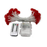 Red Lantern String Light,Battery Operated Waterproof 8 Modes 40 Leds 20Ft Fairy String Lights Remote Control Decor Light
