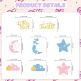 Twinkle Twinkle Little Star Cupcake Toppers, Star Cupcake Toppers, Twinkle Twinkle Little Star Gender Reveal Decorations, Gender Reveal Cake Decorations For Baby Shower Supplies