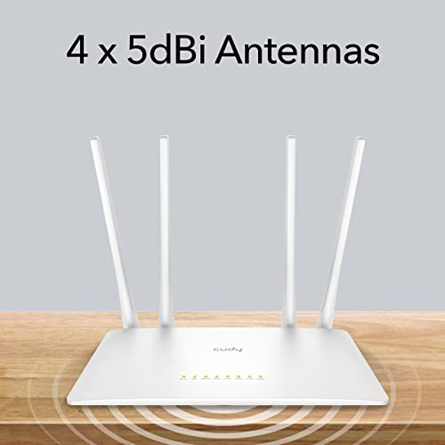 Ac1200 Smart Wifi Router Extender, Access Point, Wisp, 5Ghz Dual Band, 10/100Mbps Lan, 4X5Dbi Antennas, Vpn, Guest Wifi, Ap Mode, Wr1200