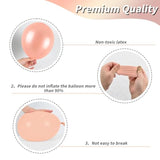 Rose Gold And Black Balloons Set, 12 Inch Metallic Rose Gold Balloons Pearl Rose Gold Confetti Balloons Black Latex Balloons Party Balloons For Birthday Baby Shower Wedding Party Decorations