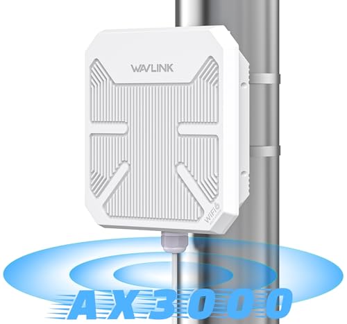 Ax3000 Wifi 6 Outdoor Access Points, Ip67 Waterproo Outdoor Wifi Extender Long Range With Poe, High Power Wifi Signal Booster, Supports Up To 256 Devices For Farm Backyard, Rv