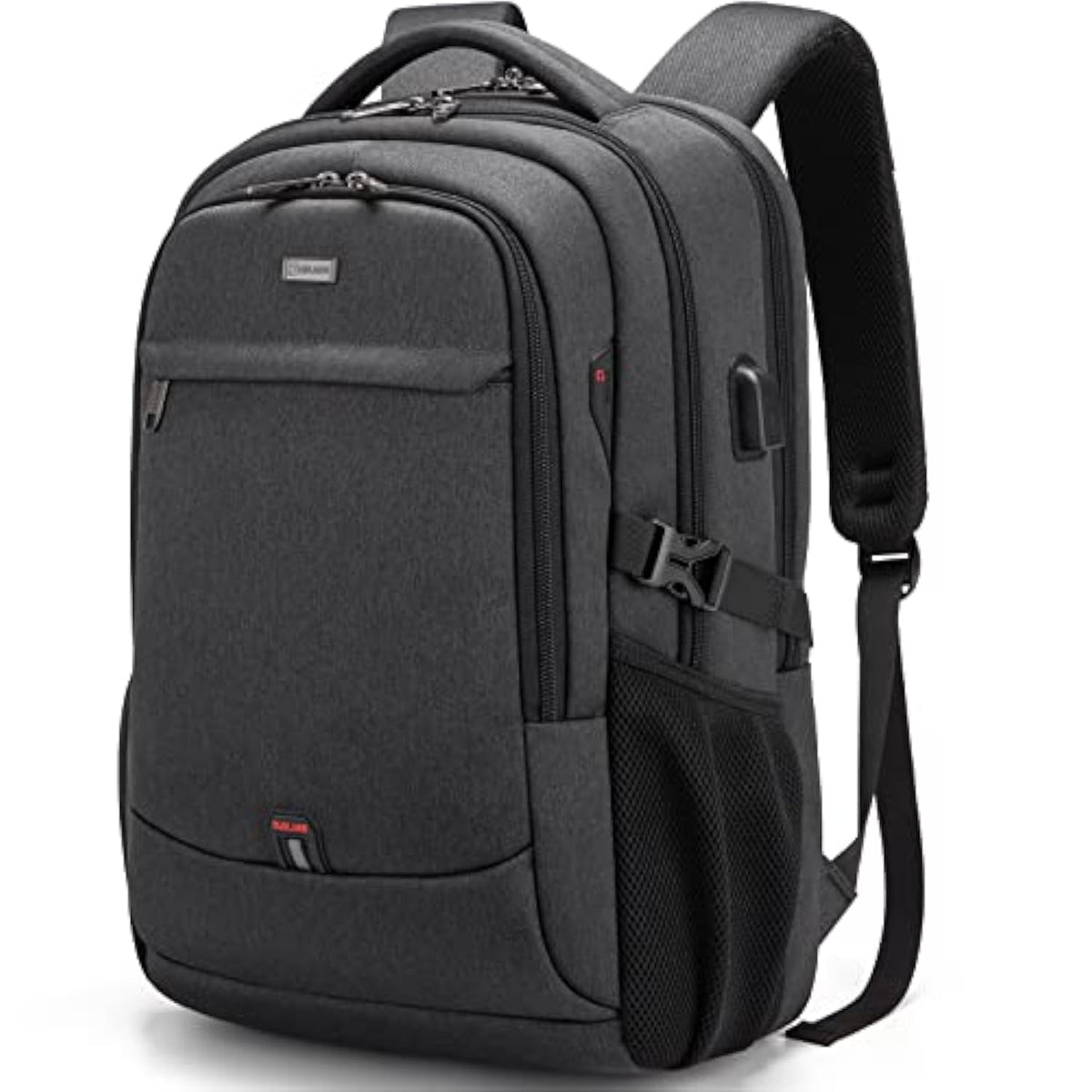 17 Inch Laptop Backpack For Travel Water Resistant College Backpack For Men/Women Laptop Bag With Usb Charging Port,Black